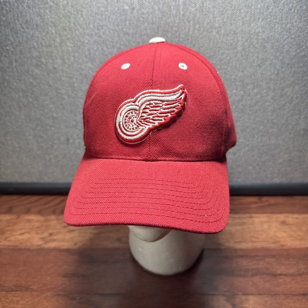 Vintage Detroit Red Wings Hat Cap 90s Logo Athletic NHL Snapback